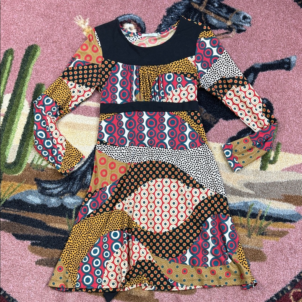 DRESS MULTICOLOURED MIDI